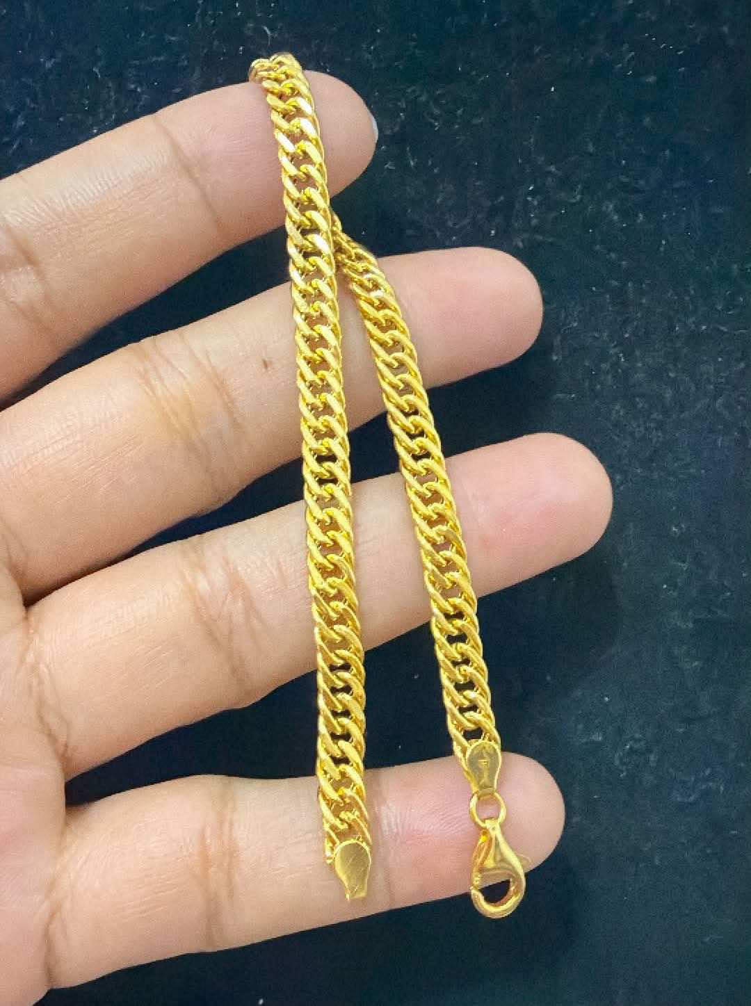 18k Gold Mens Bracelet