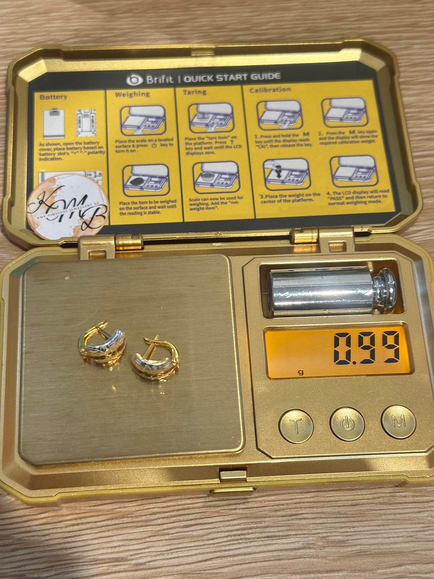 18k Gold Clip earrings