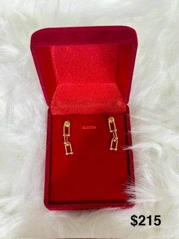 18k SD Tiffany Earrings