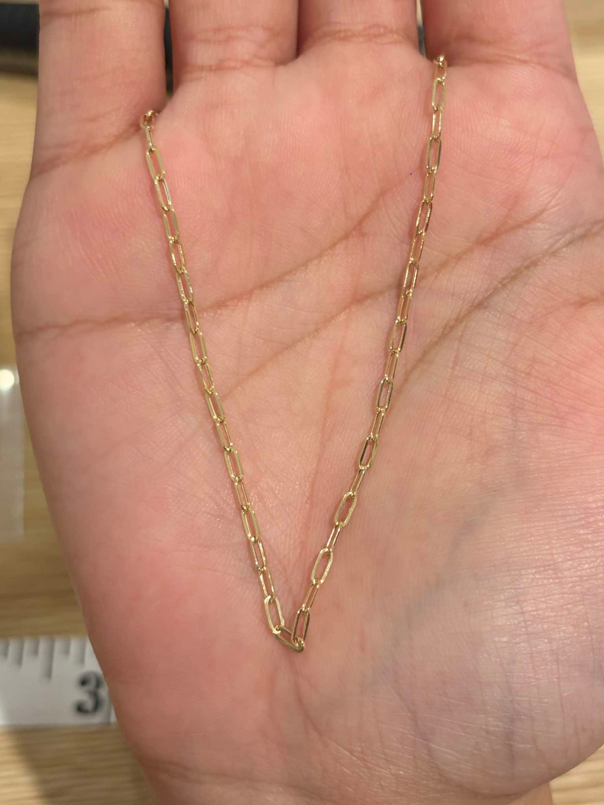 18k Paperclip Chain