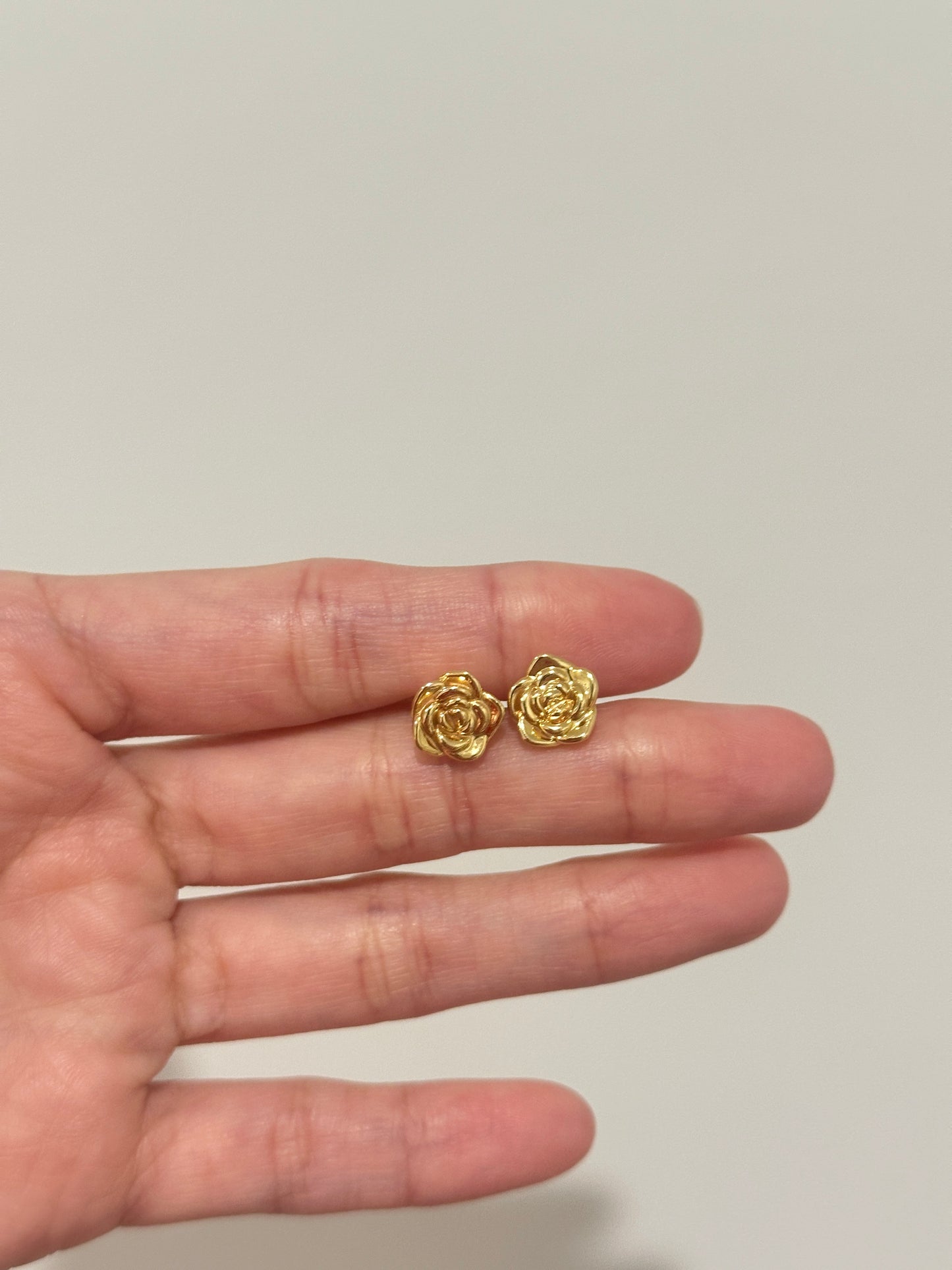 18k Flower earrings