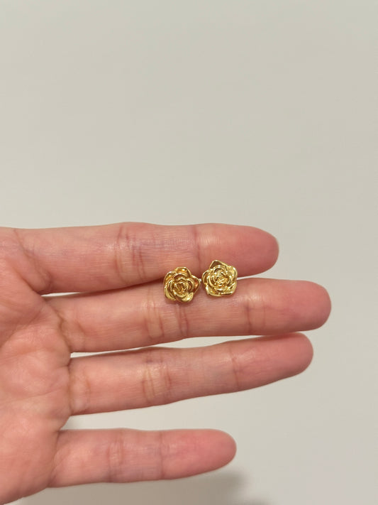 18k Flower earrings