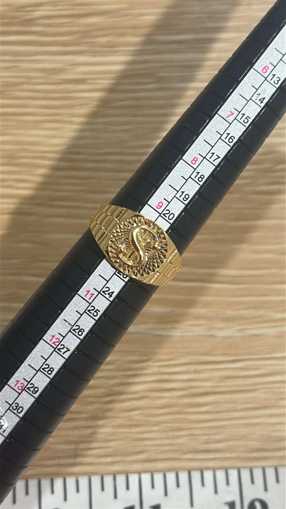 18k Mens Ring S10 (reserved)