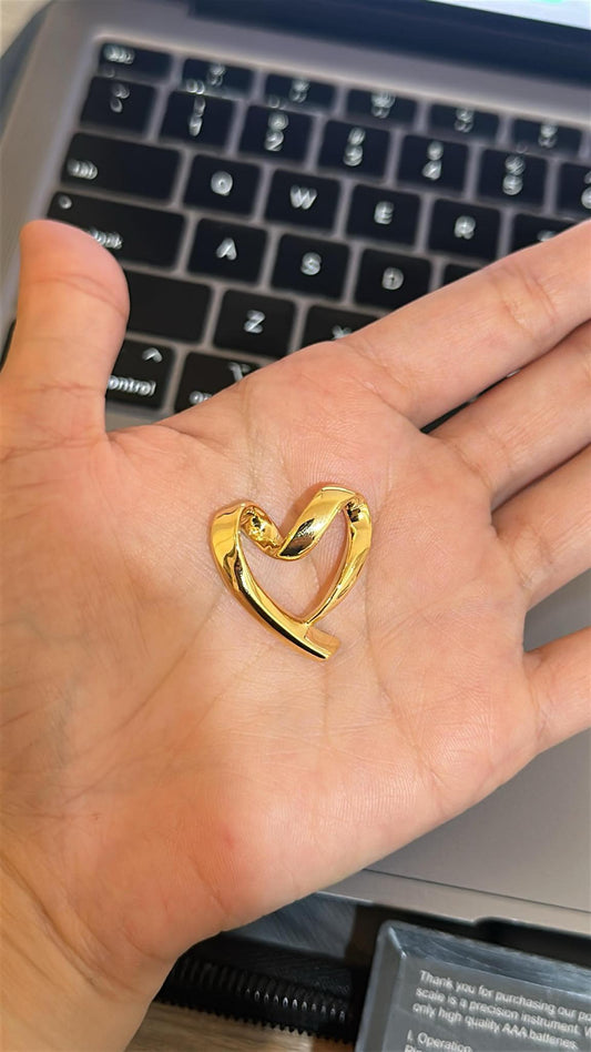 18k EF heart