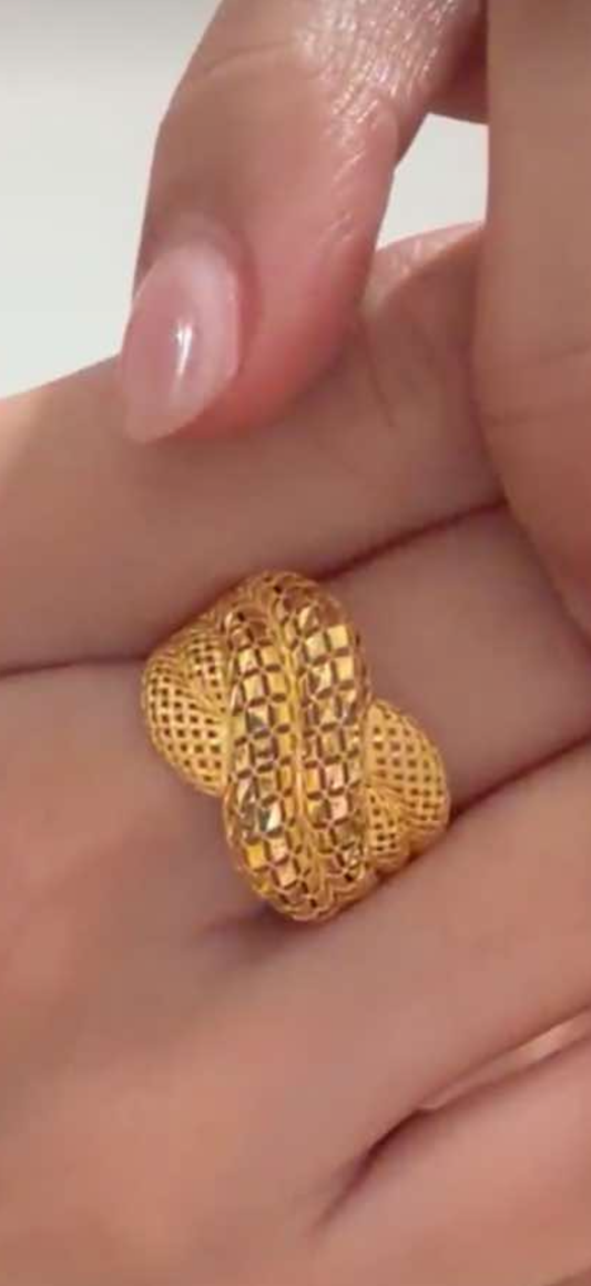 18k Mesh Ring