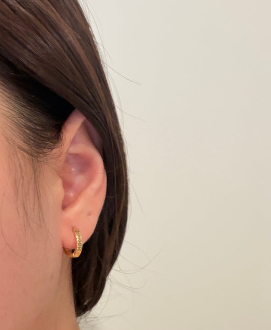 18k Gold Money Coin Earrings