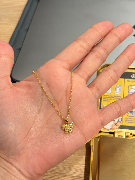 18k Butterfly Necklace