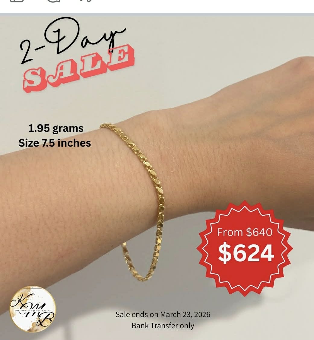 18k Damascus Bracelet